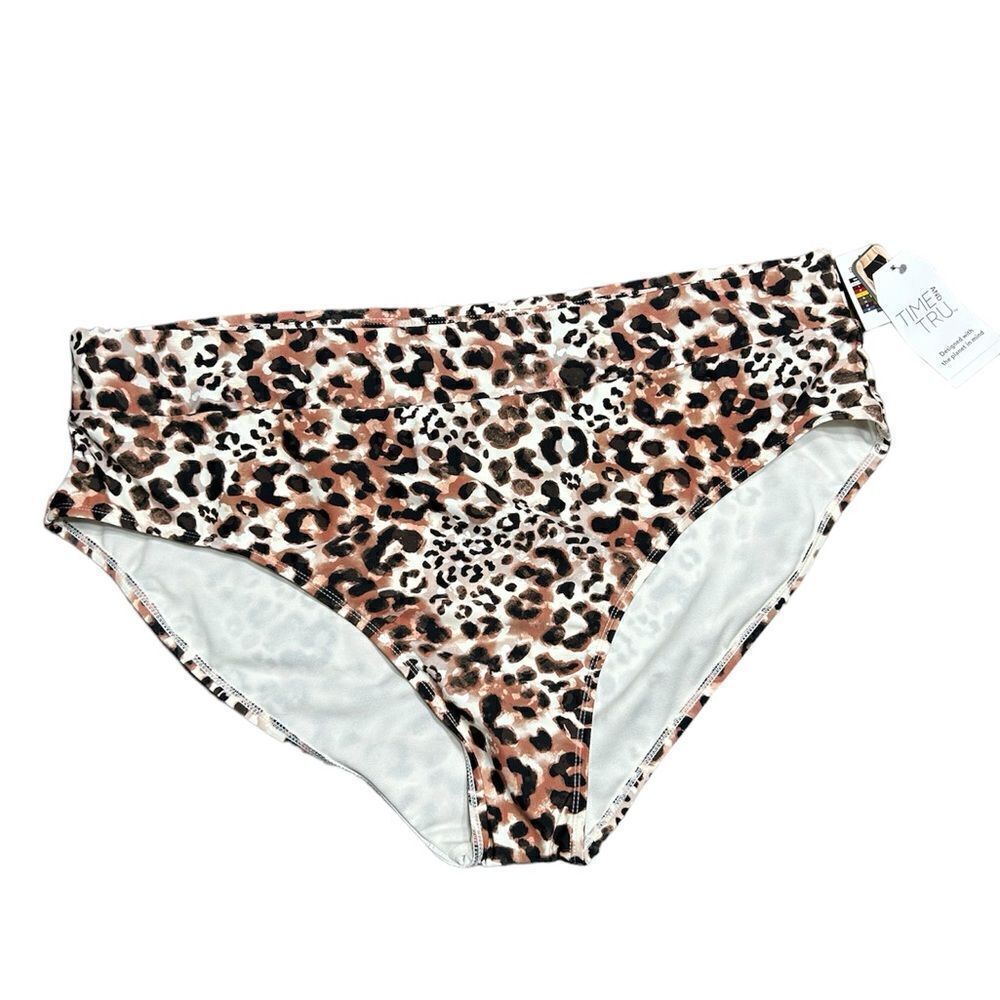 Women’s Leopard Print High Waist Bikini Bottom